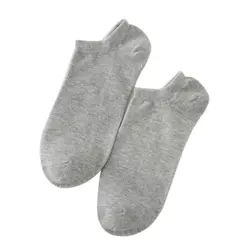 5 пара/лот Для мужчин Хлопковые Дышащие носки шлепанцы на нескользящей подошве однотонные носки Цвета удобная мужская носок 7472