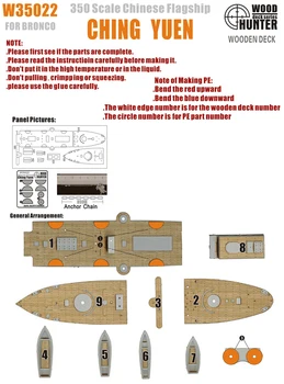 

1/350 in Jingyuan, the Northern Navy wooden deck Assembly model