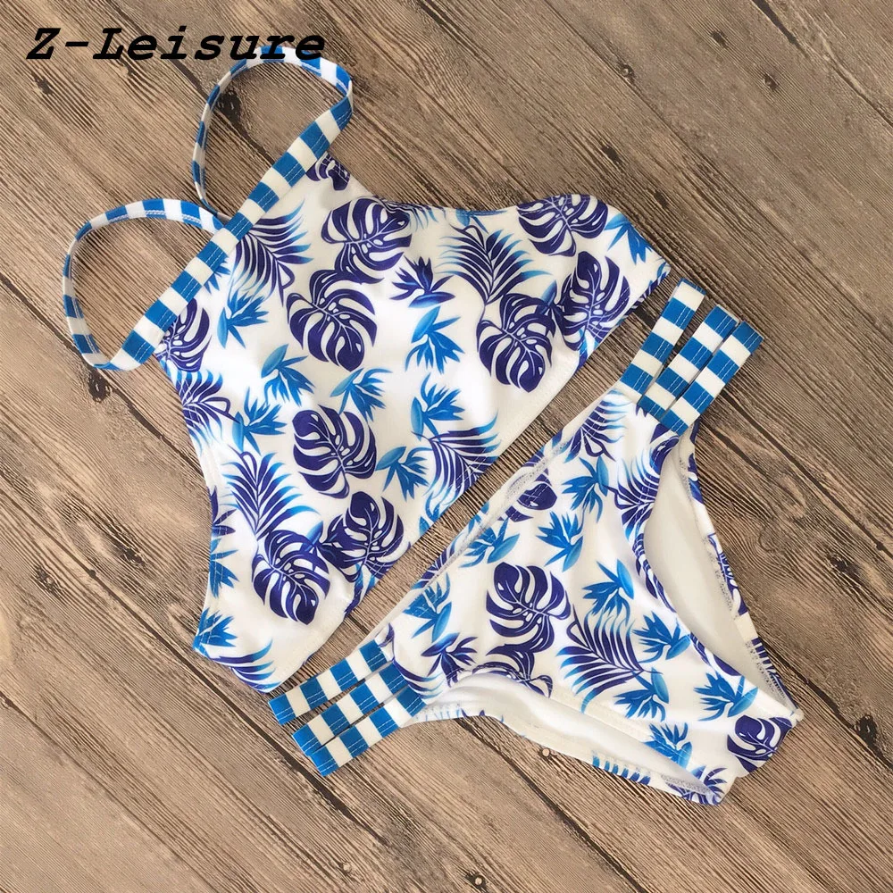 

Sexy Bikinis Women Swimsuit 2018 Summer Beachwear Bathing Suits Swim Wear Padded Push up Swimwear Halter Top Bikini Set BK1848