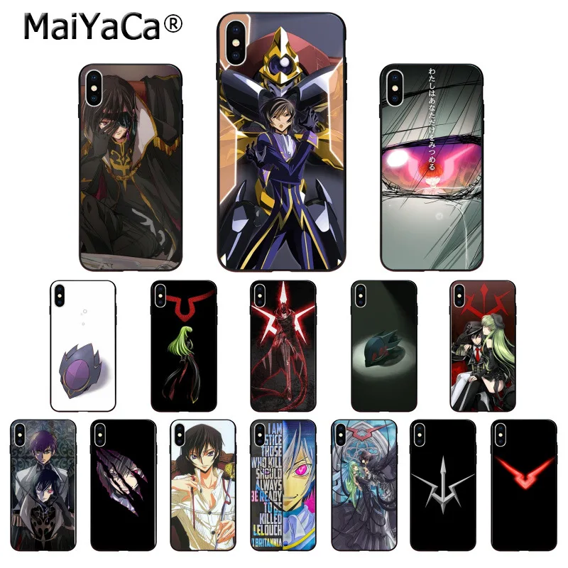 MaiYaCa код Geass Coque Shell чехол для телефона iPhone X XS MAX 6 6S 7 7plus 8 8Plus 5 5S XR|Бамперы| |