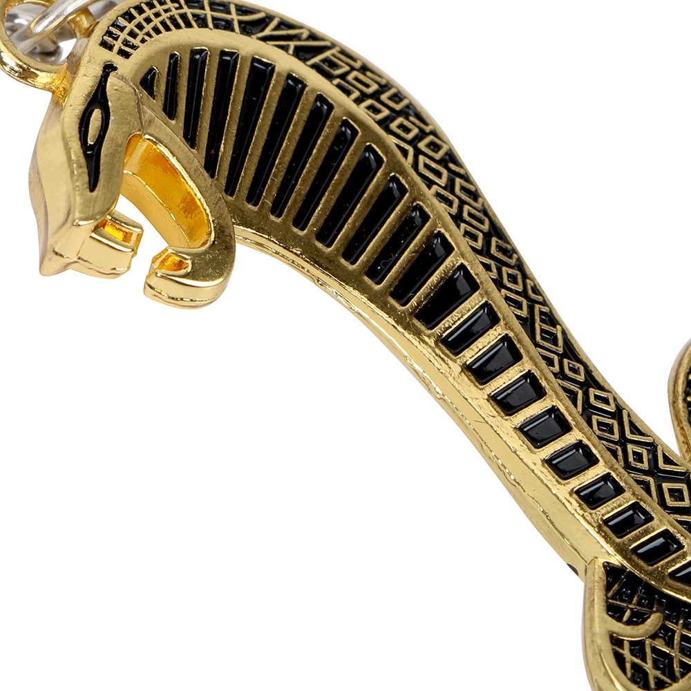 YOSOLO металлический Кобра Змея эмблема брелок для ключей со значком автомобильный брелок аксессуары для интерьера
