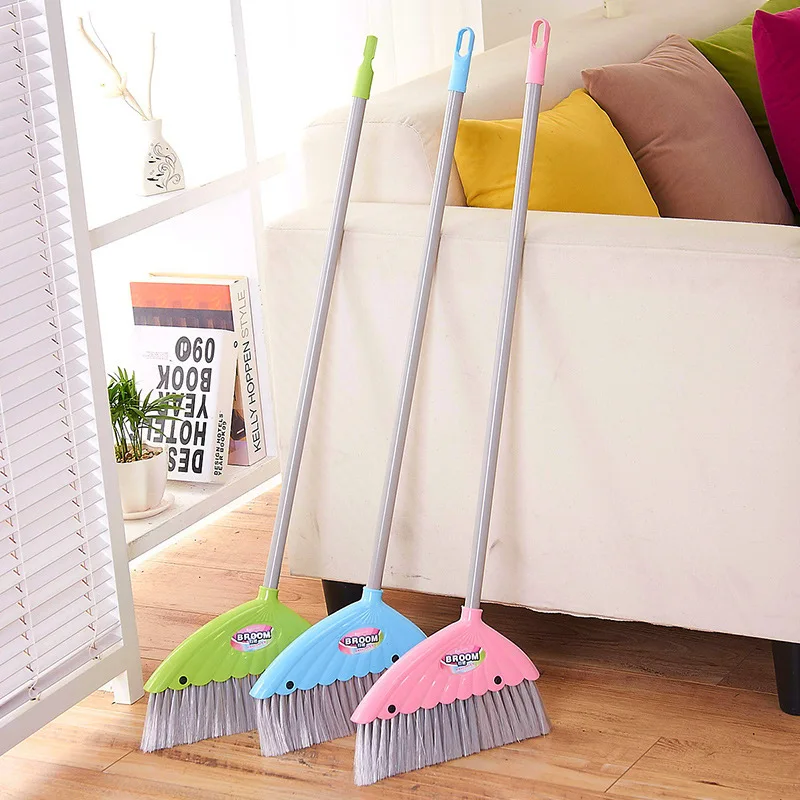 Household broom sweeping along the United States not to hurt the floor