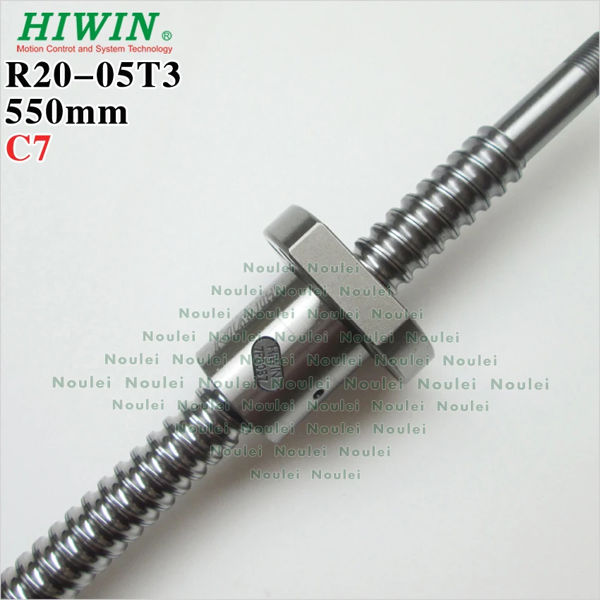 

HIWIN 2005 ball screw 550mm with end machined and FSI2005 Ballnut for CNC parts C7