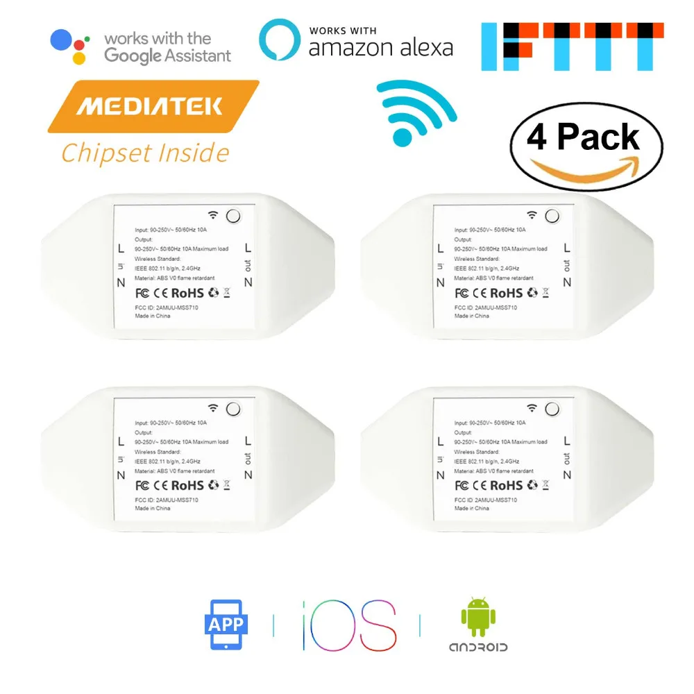 Smart Wifi Universal Switch Diy Amazon Alexa U0026 Google
