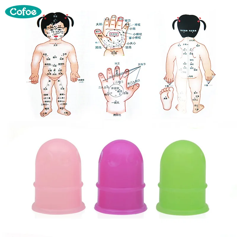 

Cofoe Silicone Facial Cupping Cups 3pcs Household Cupping Scraping Moisture Absorber Anti Cellulite Vacuum Cupping Therapy