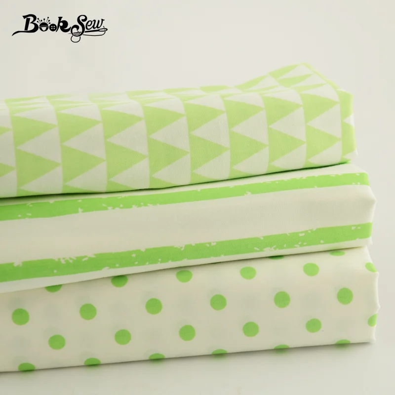 Booksew 100% хлопок Ткань Домашний текстиль различных размеров яркий цвет Печатный