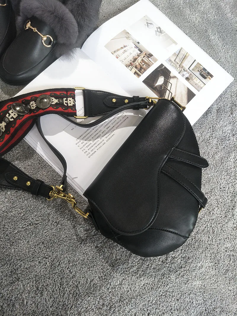 classic saddle bag women Chic vintage fashion shoulder straps crossbody bag handbag ladies hand bags messenger bags torebka dams (6)