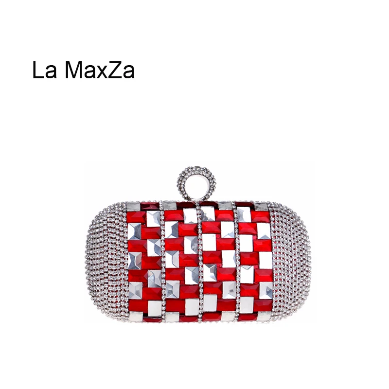 

La MaxZa Exquisite Fashion Fruitless Bag Diamond impregnated Luxurious Bag Womens Purses Evening Clutch Party Bag