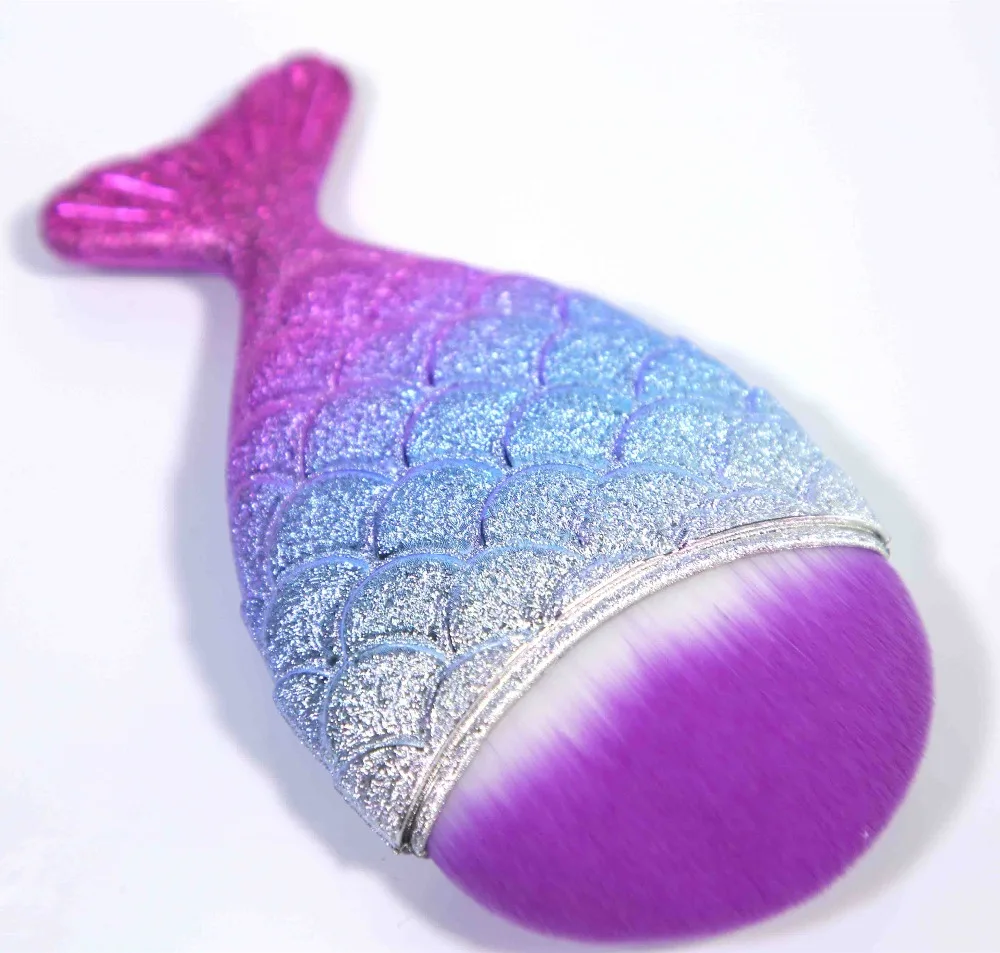 Кисть для основы макияжа Bling Black Mermaid профессиональная кисть нанесения пудры и