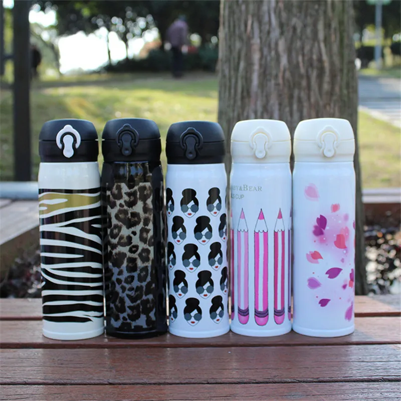 Hot Sales 500ML Stainless Steel Vacuum Flasks Travel Cappuccino Coffee Mug Thermos Water Bottle Garrafa Termica Thermo Mug8