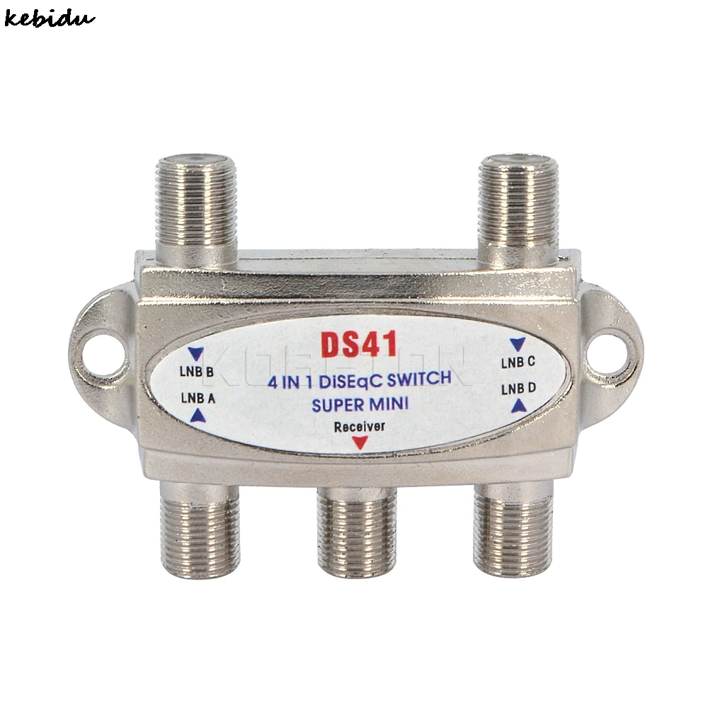 

Kebidumei 4 in 1 DS41 DISEqC Satellites FTA TV LNB Switch Network Air Disher Antenna for Satellite Switch for TV Receiver