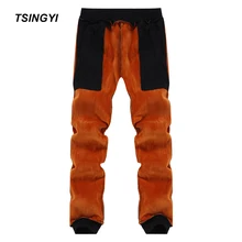 Tsingyi плюс размер 8XL/52,75 дюймов зимние плотные камуфляжные мужские тренировочные брюки повседневные флисовые теплые военные мужские брюки