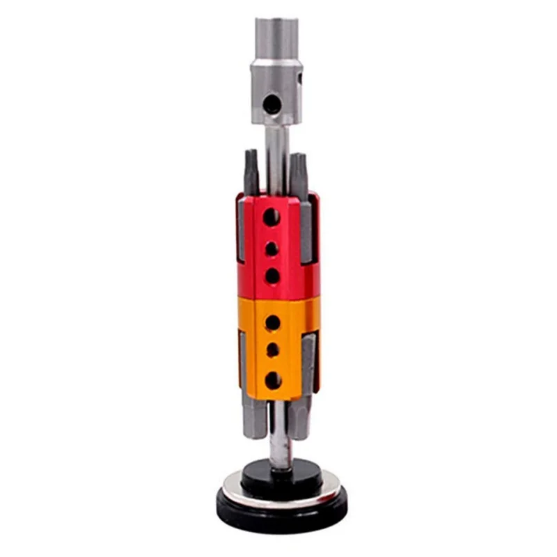 

11*3cm Portable Black Bicycle Repair Tool Six Angle Hidden Type Multifunction Accessory