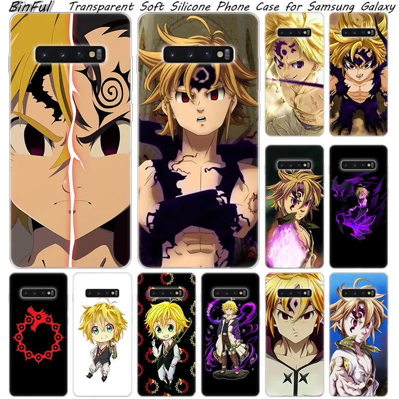Мягкий силиконовый чехол Nanatsu No Taizai для Samsung Galaxy S10 S9 S8 Plus S7 Edge A6 A8 A7 A9 2018 A5 2017 |