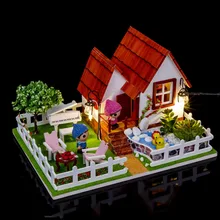 D016 частная вилла для кукол дом мебель Diy миниатюрная 3D деревянный Miniaturas головоломка Кукольный дом-романтического