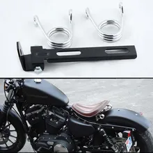 Motorcycle Baseplate Springs Bracket Sitting Cushion Bracket Cafe Racer Seat For Harley Sportster 883 Chopper Bobber XL883 120 цена Motorcycle Baseplate Springs Bracket Sitting Cushion Bracket Cafe Racer Seat For Harley Sportster 883 Chopper Bobber XL883 120 цены онлайн