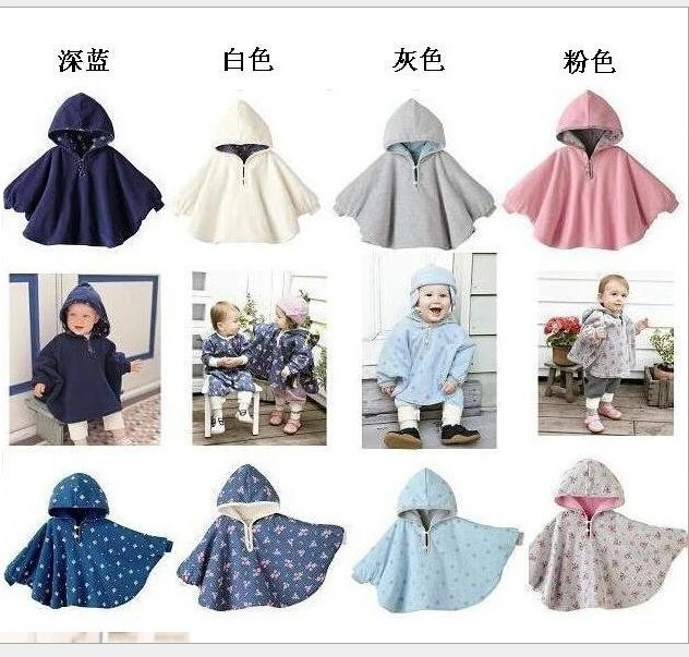 baby hoodies infant sweatshirt 2015 autumn winter newborn baby Double-sided Cloak Out clothes good quality baby boys clothes