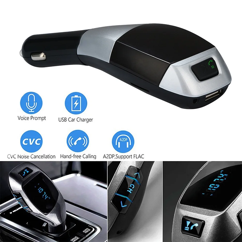 Автомобиль Bluetooth MP3 X5 Беспроводной Bluetooth ЖК-дисплей MP3 плеер Автомобильный Комплект SD MMC USB fm-передатчик модулятор oct8