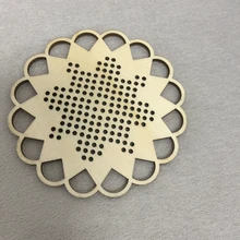 Набор из 50 шт. Деревянный Вышивка крестом Форма для ремесла пустые Снежинка