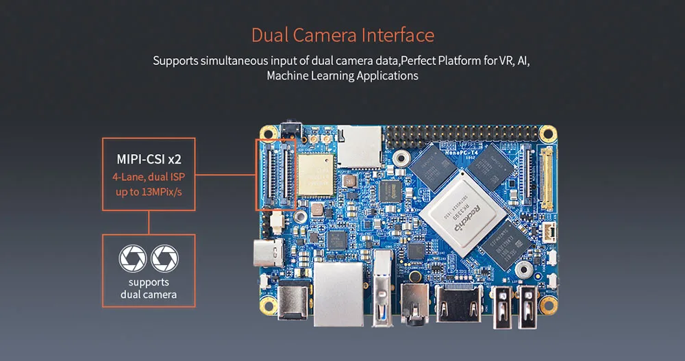 NanoPC T4 с открытым исходным кодом RK3399 ARM макетная плата DDR3 ОЗУ 4 Гб Гбит/с Ethernet, Поддержка Android 8,1 Ubuntu, AI и глубокого обучения