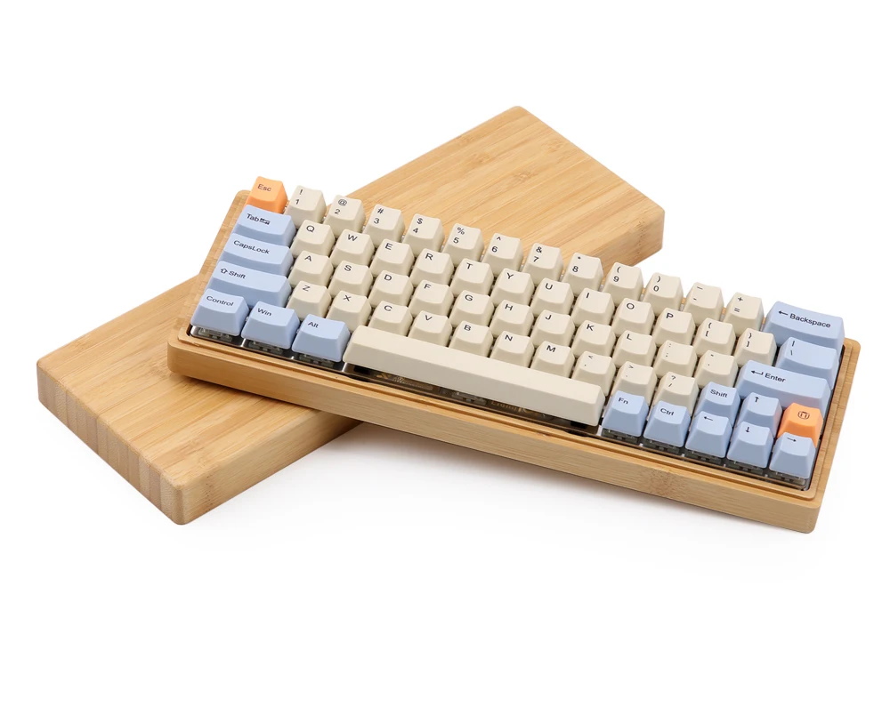 Синий бежевый оранжевый OEM Dye-Subbed Keycap толстый PBT для DZ60 GK64 mx механическая клавиатура