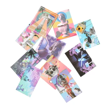 

DIY 10pcs/lot Notebook Trolley Case Decal PVC Stickers Vaporwave Style Creative Newton Skateboard Backpack Table Sticker