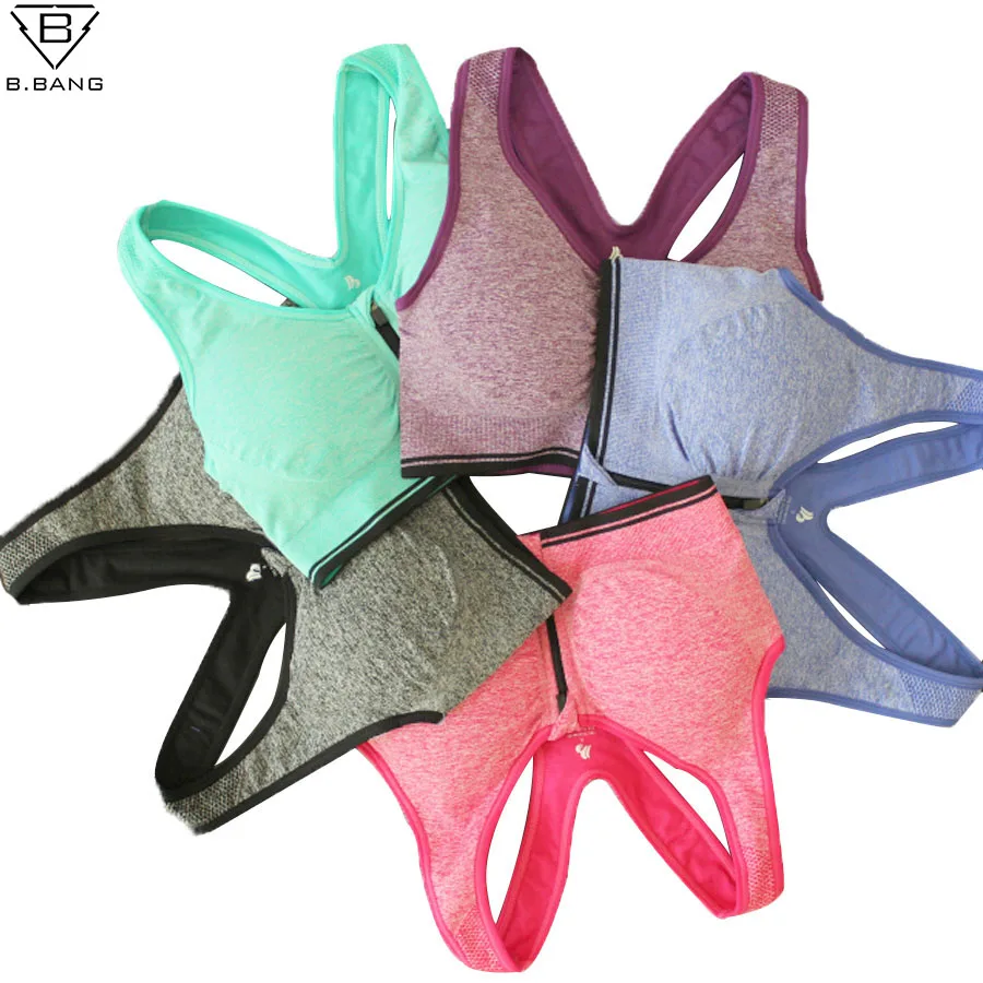 B.BANG LEVEL 3 Shockproof Women Sports Bra Tops for Fitness Gym Running