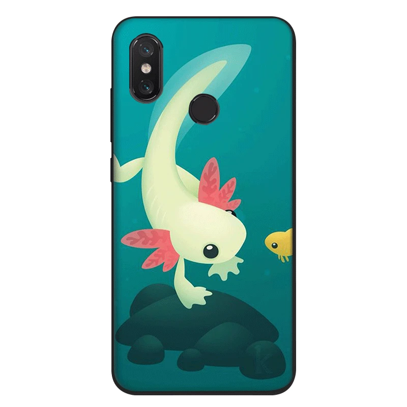 Черный силиконовый чехол из ТПУ для Xiaomi Redmi Note 4 4X 5 6 5A Pro Prime Cute Animal