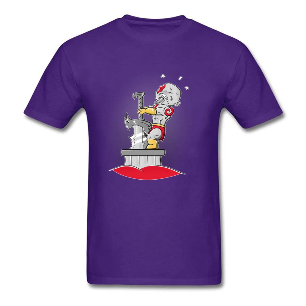 Spartan Sword Problem Street Tops Shirt for Students 100% Cotton Fabric Mother Day O Neck T Shirts 3D Printed Tee-Shirt Cute Spartan Sword Problem purple