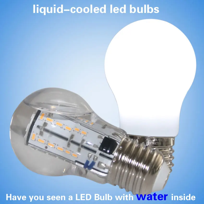 

New E27 high quality high power liquid-cooled led light bulbs A15 6w 8w led light 120lm/w led lights AC110V 220V led bulbs