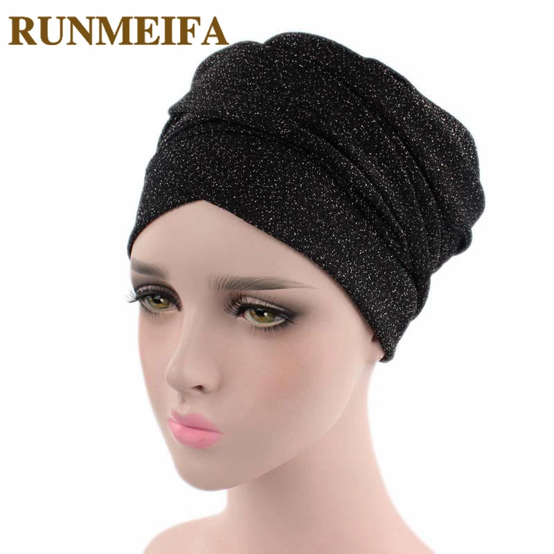 

New Arrival Solid Muslim Headscarf Ruffle Wire Hijab Elegant Fashion Turban Soft Luxury Comfortable Beanies Head Wrap Mother Hat