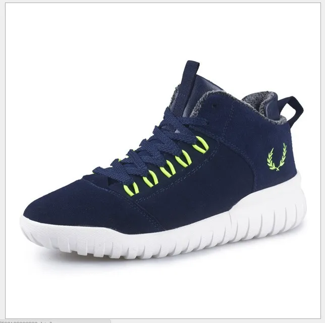 

New 2015 Autumn Winter Shoes Add wool warm casual shoes Genuine leather Fashion Men Footwear High Quality Flat Men Shoes H1533