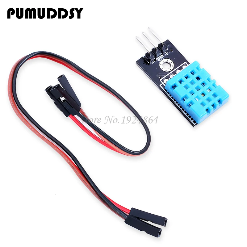 

New Temperature and Relative Humidity Sensor DHT11 Module with Cable for Diy Kit