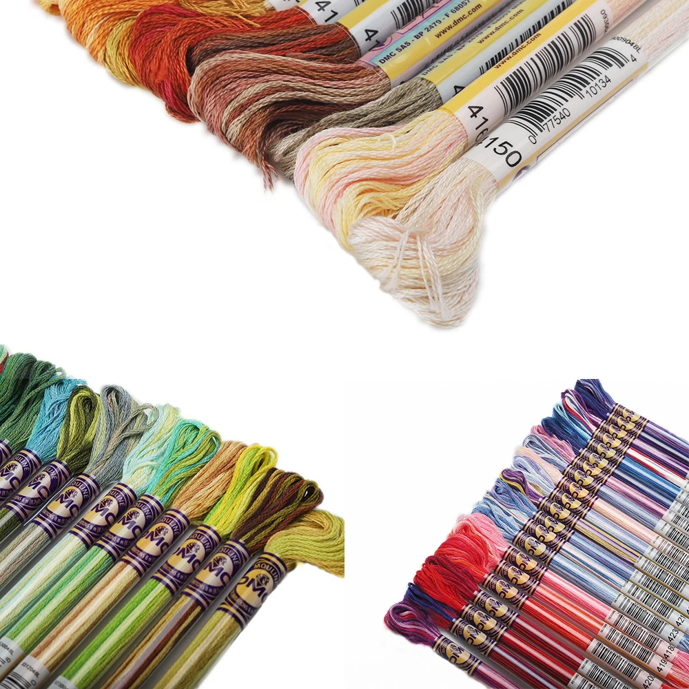 10 Colores Diferentes No.8 10 ancla algodón bordado perla abigarrada