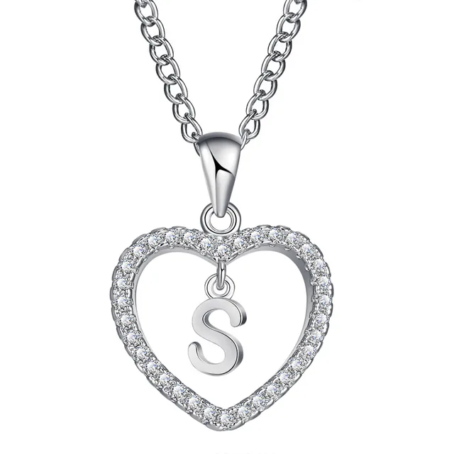 Aliexpress.com : Buy IF YOU 1pc Hollow Heart Letters A S M Gold Silver