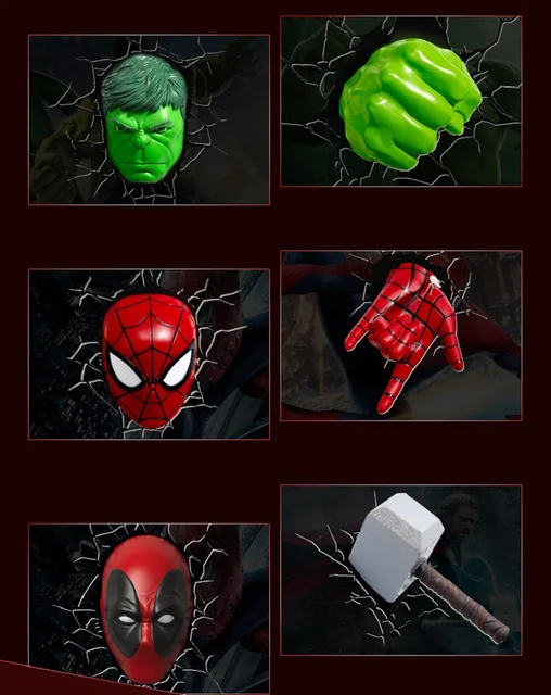Avengers bedroom sale lights