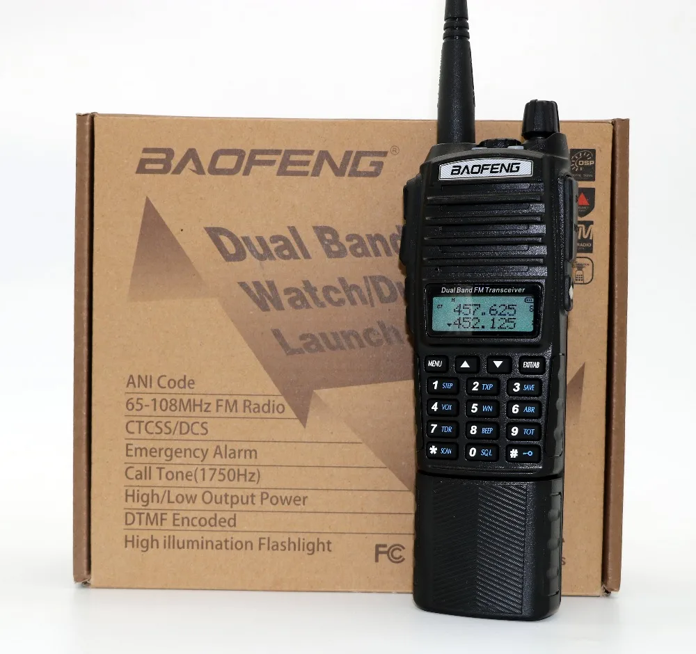 Baofeng uv-82hk Двухканальные рации с 3800 мАч длинные Батарея 128ch УКВ UV-82 8 Вт Портативный