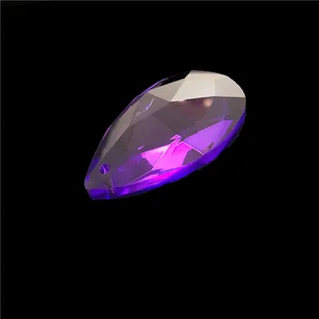 

38*22mm 50pcs Violet Chandelier Crystal Pendant For Hanging Chandelier Parts Free Shipping