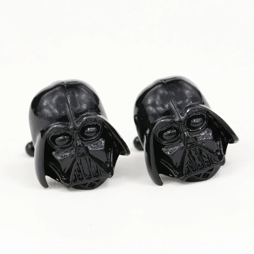 

M JEWEL Star Wars Darth Vader 2 Colors Metal Cufflinks Designer Generous Man Cuff link Accessories for Shirt Nice Gift