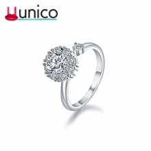 UUNICO 2018 Vibrato with Rotatable Ring Copper Plated Genuine Engagement Engagement Ring Open Ring T520 Fashion Jewelry UUNICO 2018 Vibrato with Rotatable Ring Copper Plated Genuine Engagement Engagement Ring Open Ring T520 Fashion Jewelry