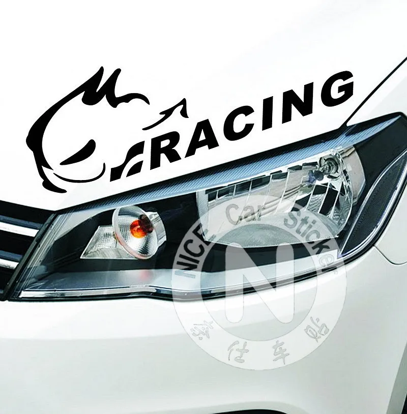 Adesivi Per Auto Racing Devil Rabbit Sports Decalcomanie Creative Per Volkswagen Golf Polo Vinyls Auto Tuning Styling 30X12Cm D15