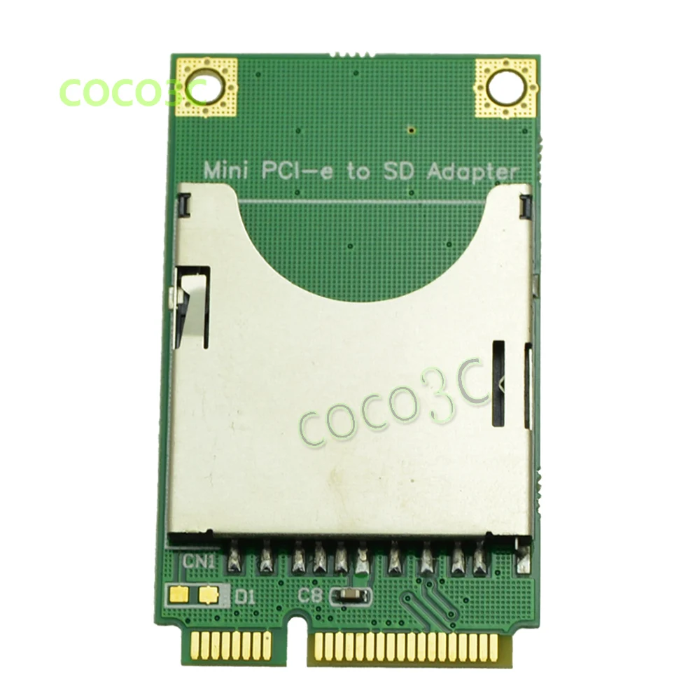 Free shipping SD SDIO SDHC SDXC card to mini PCIe Card MMC to mini PCI
