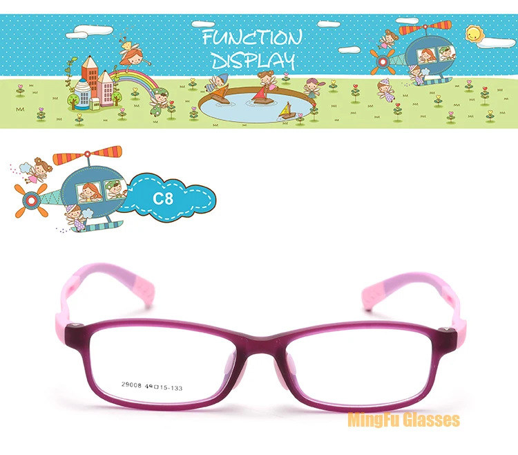 Eagwoo, Силиконовые мягкие детские очки, гибкие, для мальчиков и девочек, Sepectacle, детские, оранжевые, маленькая оптическая оправа с простыми линзами 29008