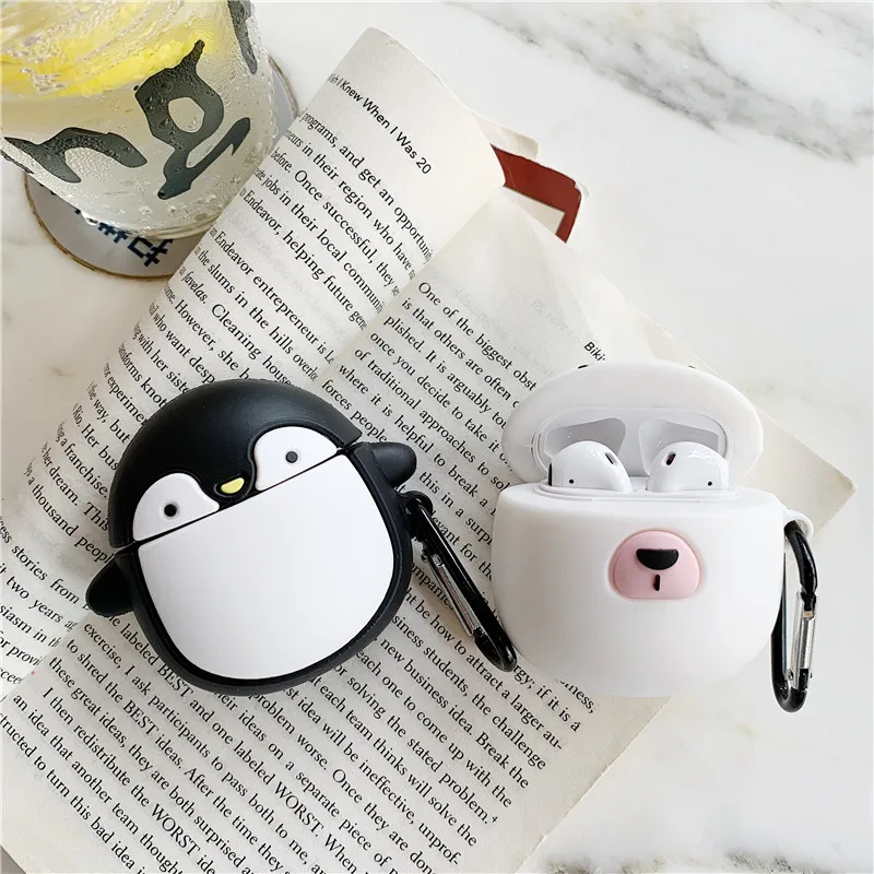 

Cute animal pattern For Airpods Case Bluetooth Earphone Protective Cover Funny for Airpods cases Headset Charging Box