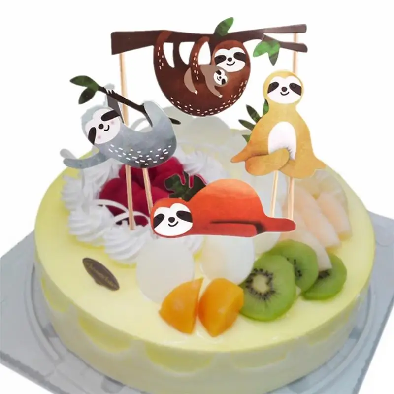 Декоративный элемент торта 4 шт милый креативный ленивый торт комплект экстракласса торт Декор листок вкладыш торт для дней рождения и вечеринок