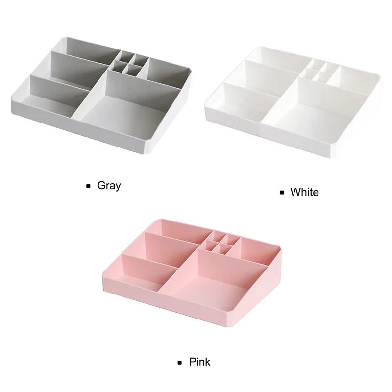 

Multifunctional Cosmetics Organizer Makeup Display Case Plastic Large Capacity Storage Box HTQ99