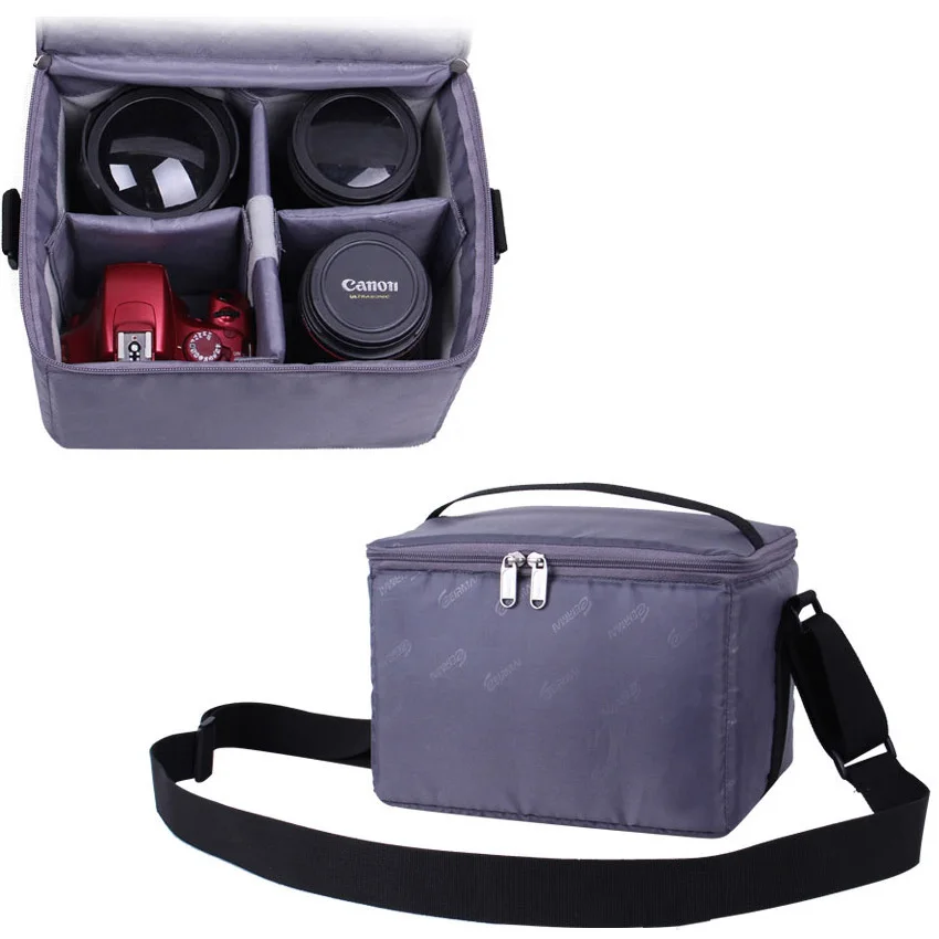 Roadfisher Universal Waterproof Camera Carry Shoulder Bag Insert Partition Dividers Case Fit 1