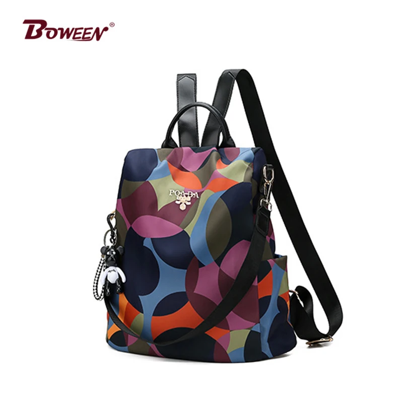

printin Backpack bag for Women Oxford Multifuction Female Bagpack Casual Anti Theft Backpack Teenager Back Pack ladies backbag