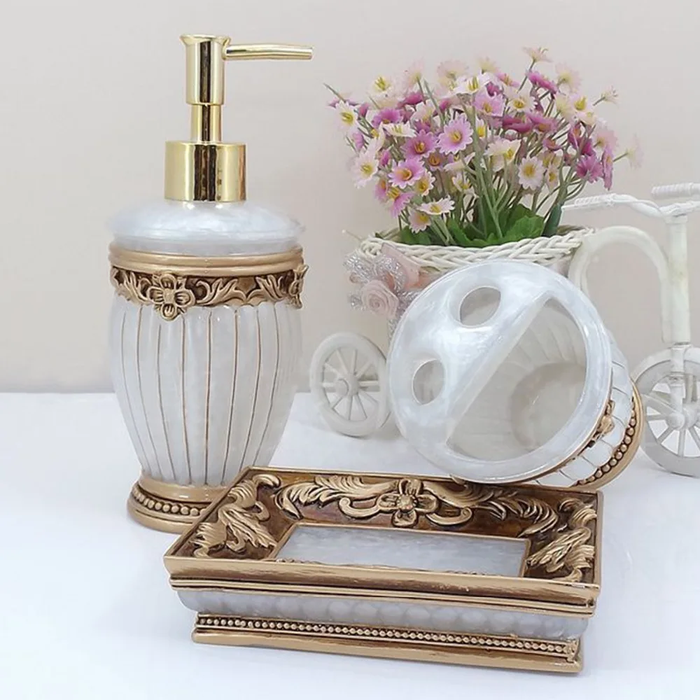 Aliexpress Homestia 5pcs Luxury Roman Resin Bathroom Set Aliexpress Homestia 5pcs Luxury Roman Resin Bathroom Set Lotion Shampoo Dispenser Tumbler Toothbrush Holder Soap Accessories Dish From