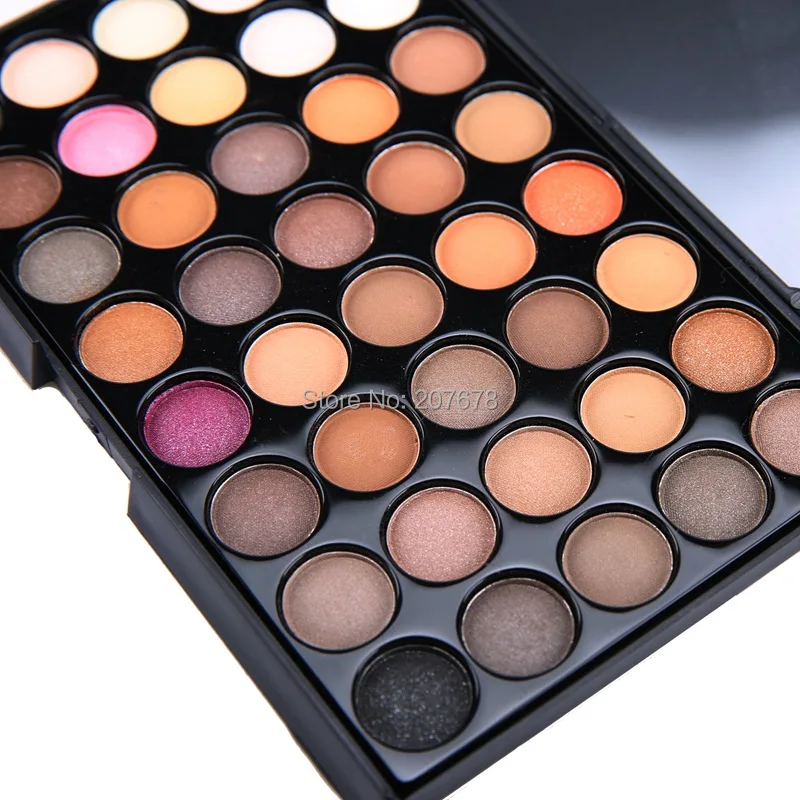 SEPROFE 35 Color Eyeshadow Pallete Gorgeous Silky Powder Professional Nature Make up Palette Smoky Warm Matte Shining Eye Shadow